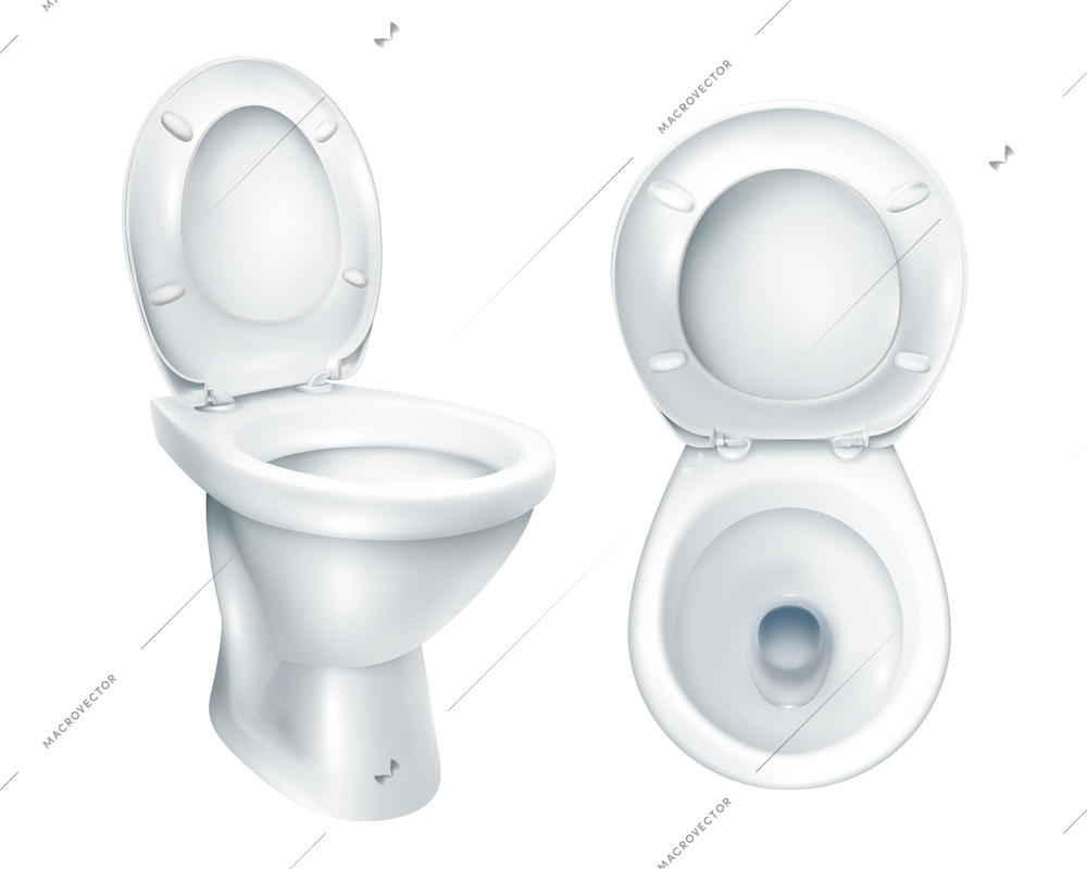 toilet top view vector