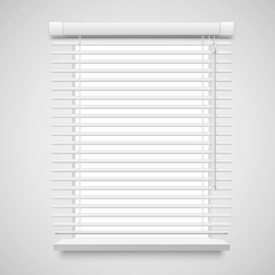 Realistic jalousies for window vector illustration isolated on white