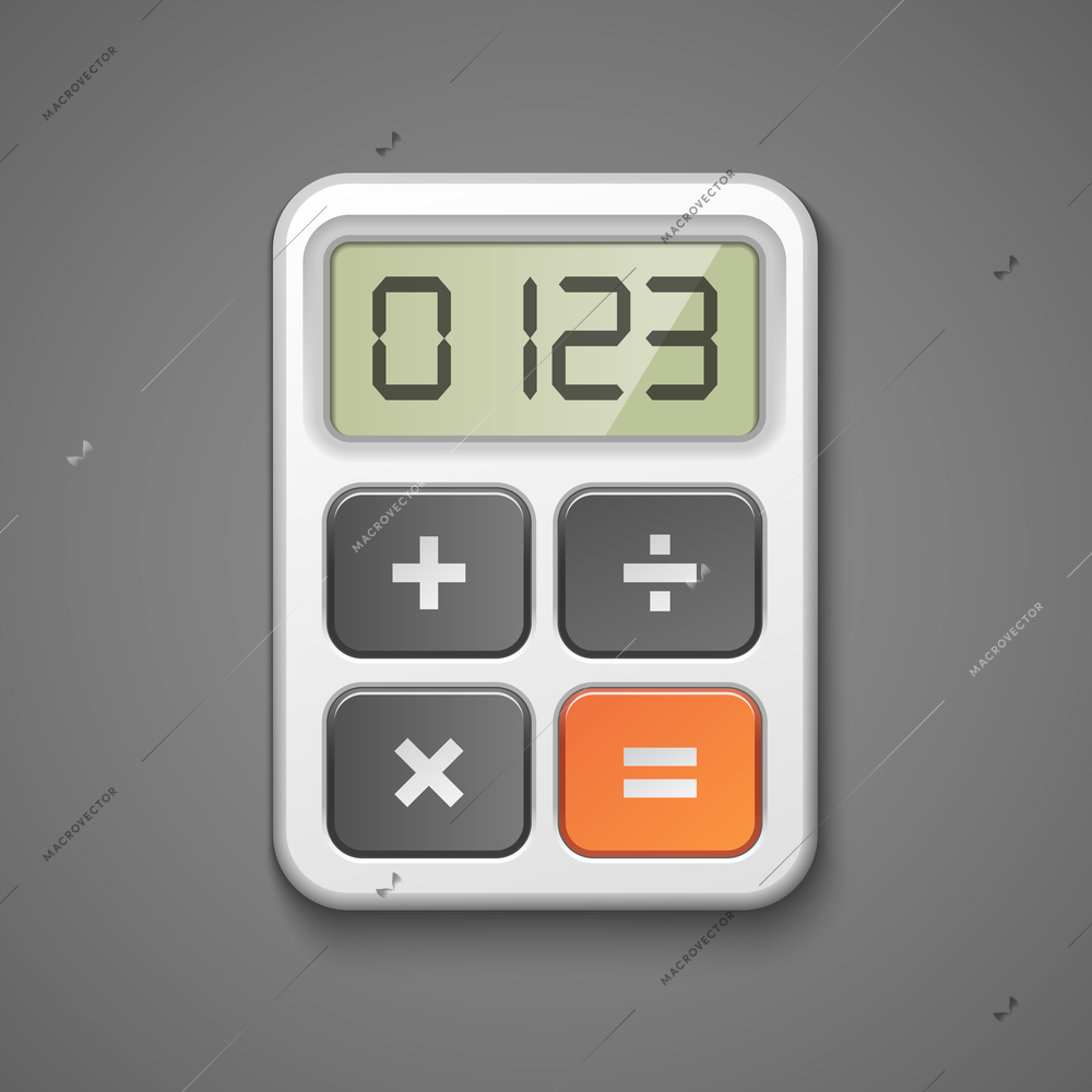 Calculator icon business concept isolated vector illustration