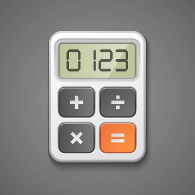 Calculator icon business concept isolated vector illustration