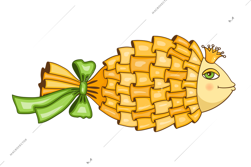 Goldfish fish icon symbol vector illustration isolated