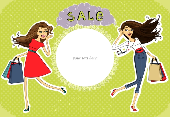 Sale advertisement promo, invitation banner vector illustration