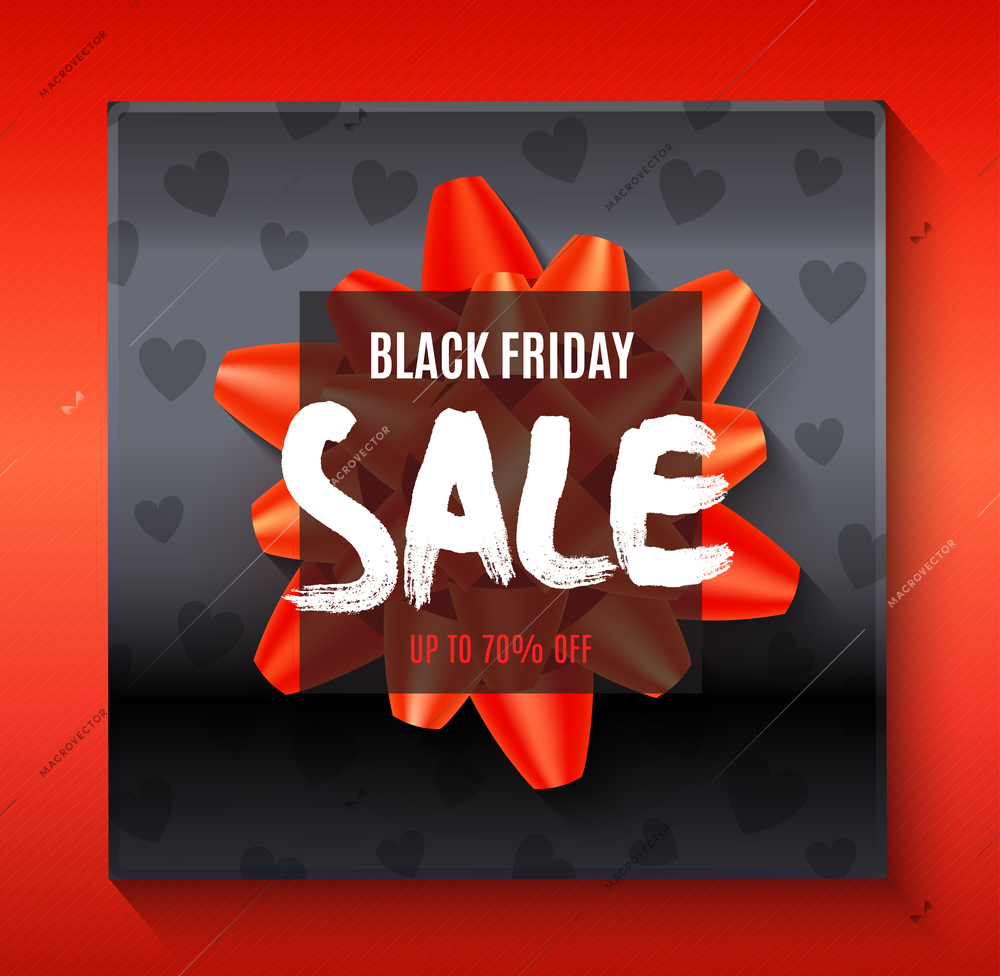 Black friday big sale background with abstract elements flat vector illustration