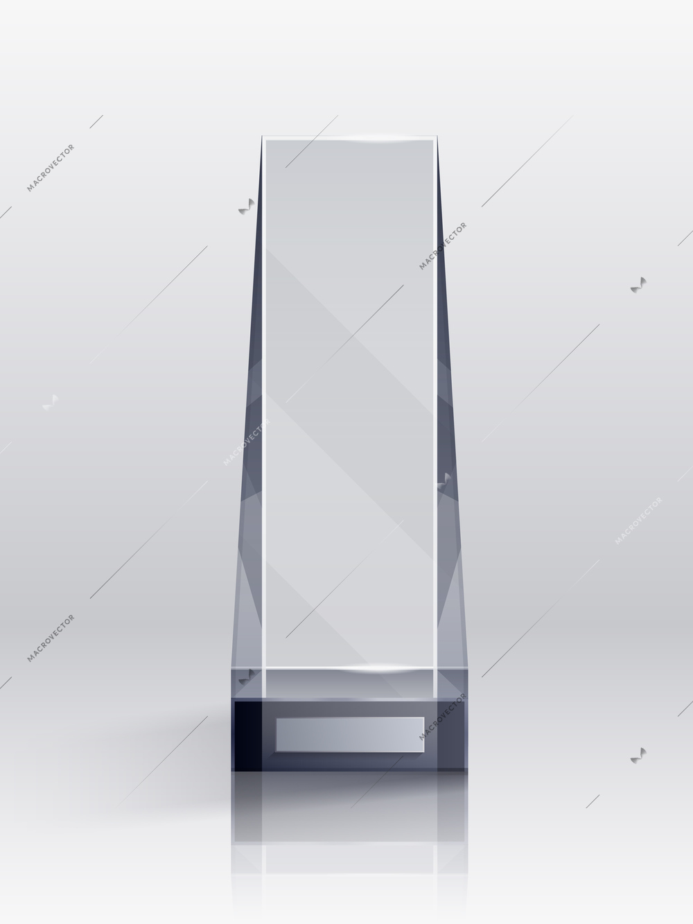 Trophy realistic concept with competition winner and victory symbols vector illustration