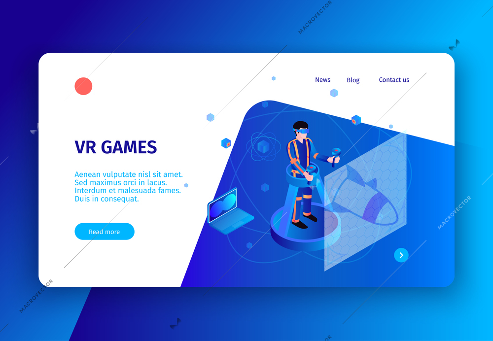 Isometric people interfaces concept banner with clickable links buttons and text with conceptual images and electronics vector illustration