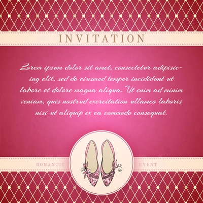 Cinderella princess invitation card template vector illustration