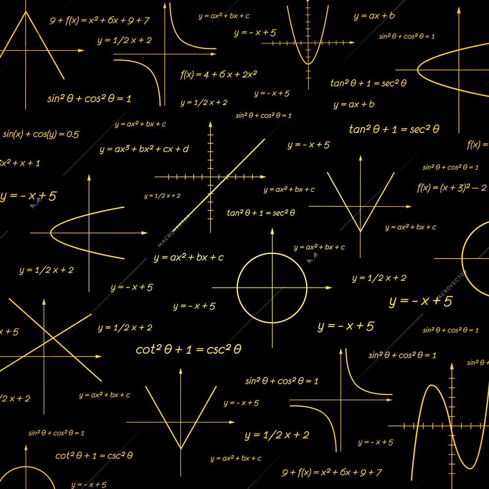 Abstract science math formulas vector illustration background