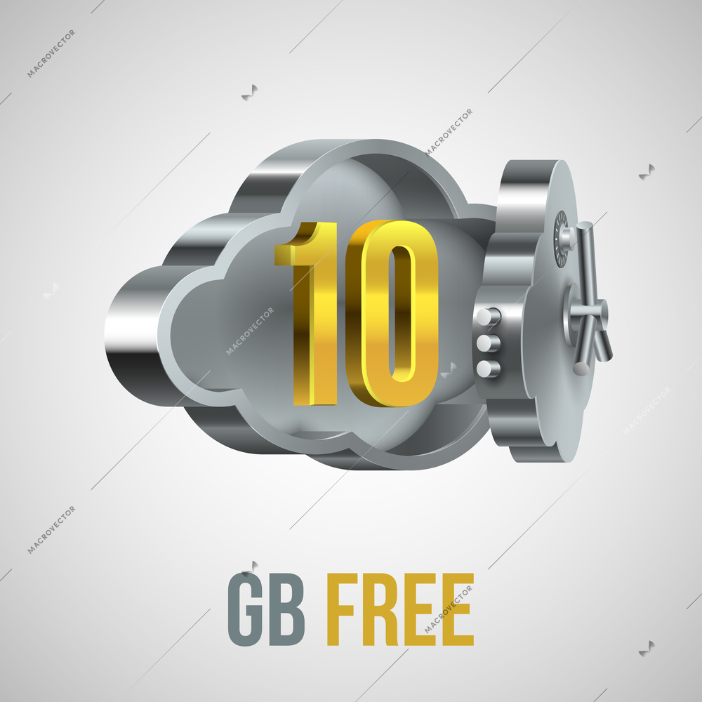 Online mobile cloud service isolated vector illustration