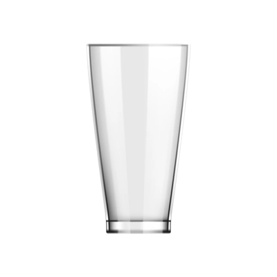 Beer realistic composition with isolated image of tall glass for beer vector illustration