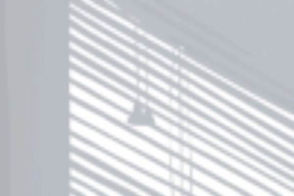 Realistic shadow composition with bright wall and silhouettes of hanging lamp and venetian blinds vector illustration