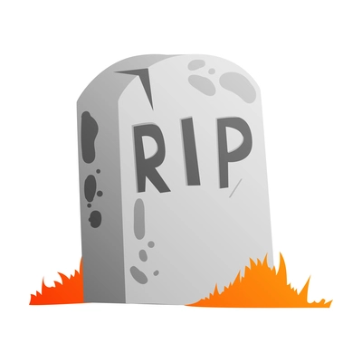 Halloween tomb and gravestone scary vector illustration