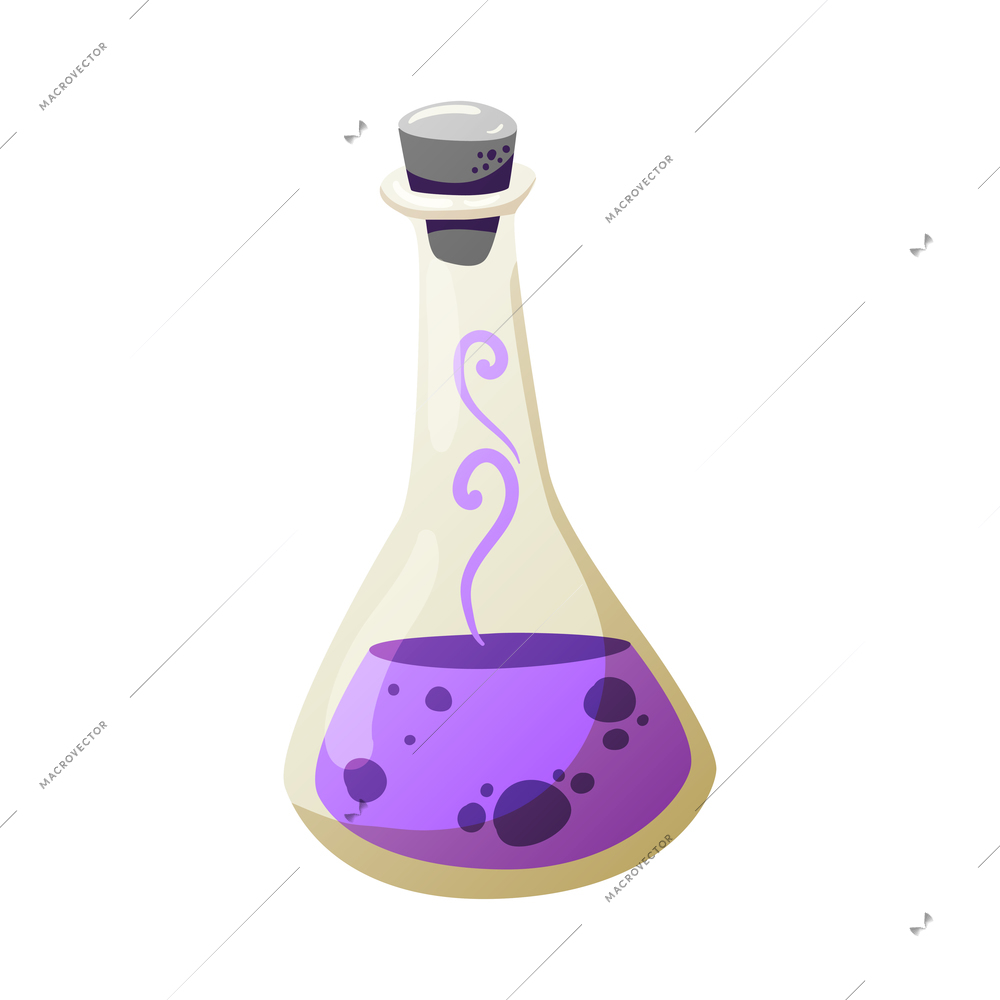 Halloween poison with horror symbols scary colorful vector illustration