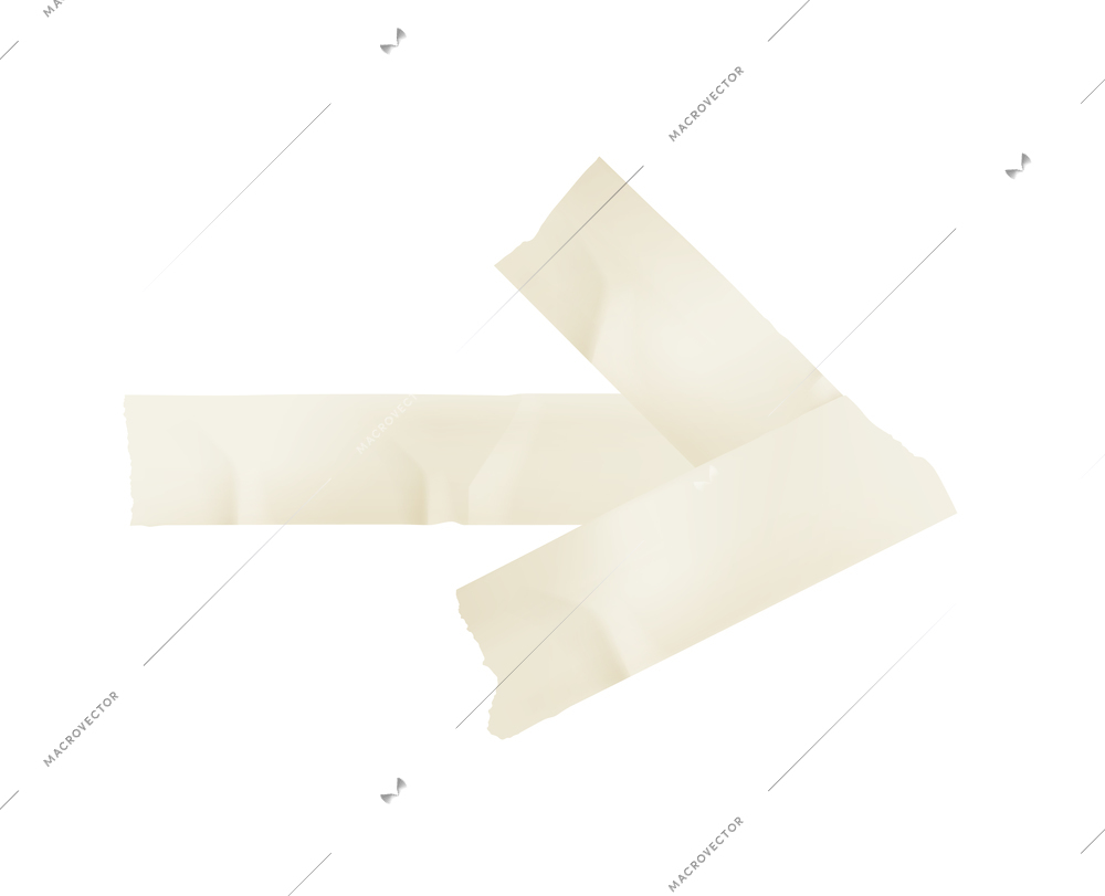 Sticky adhesive tape realistic with tape of white colors vector illustration