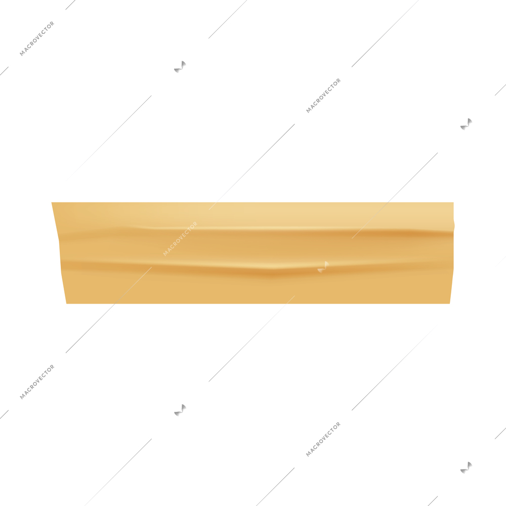 Sticky adhesive tape realistic with tape of golden colors vector illustration