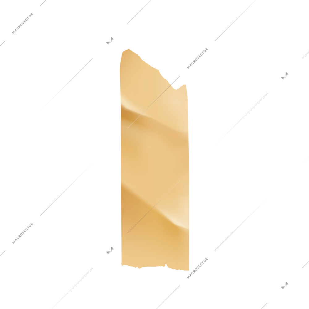 Sticky adhesive tape realistic with tape of golden colors vector illustration
