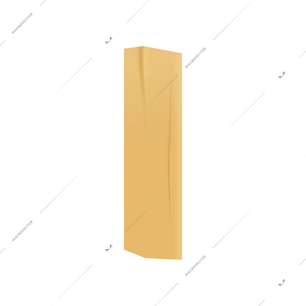 Sticky adhesive tape realistic with tape of golden colors vector illustration