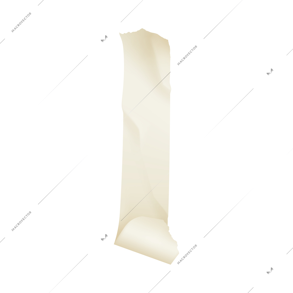 Sticky adhesive tape realistic with tape of white colors vector illustration