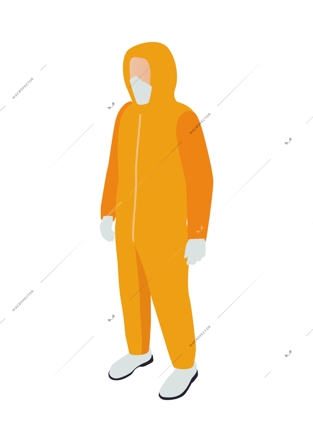 Pharmaceutical production with scientist characters with medical laboratory safety suit vector illustration