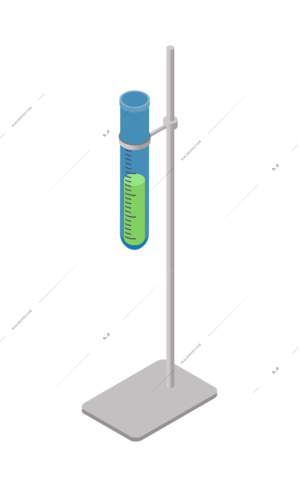 Pharmaceutical production with liquid medication and drug symbols vector illustration