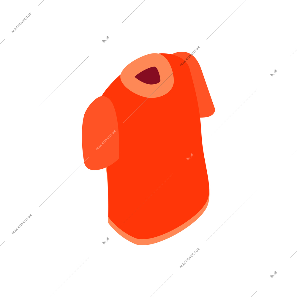 Isometric online shopping fashion clothes with T-shirt vector illustration