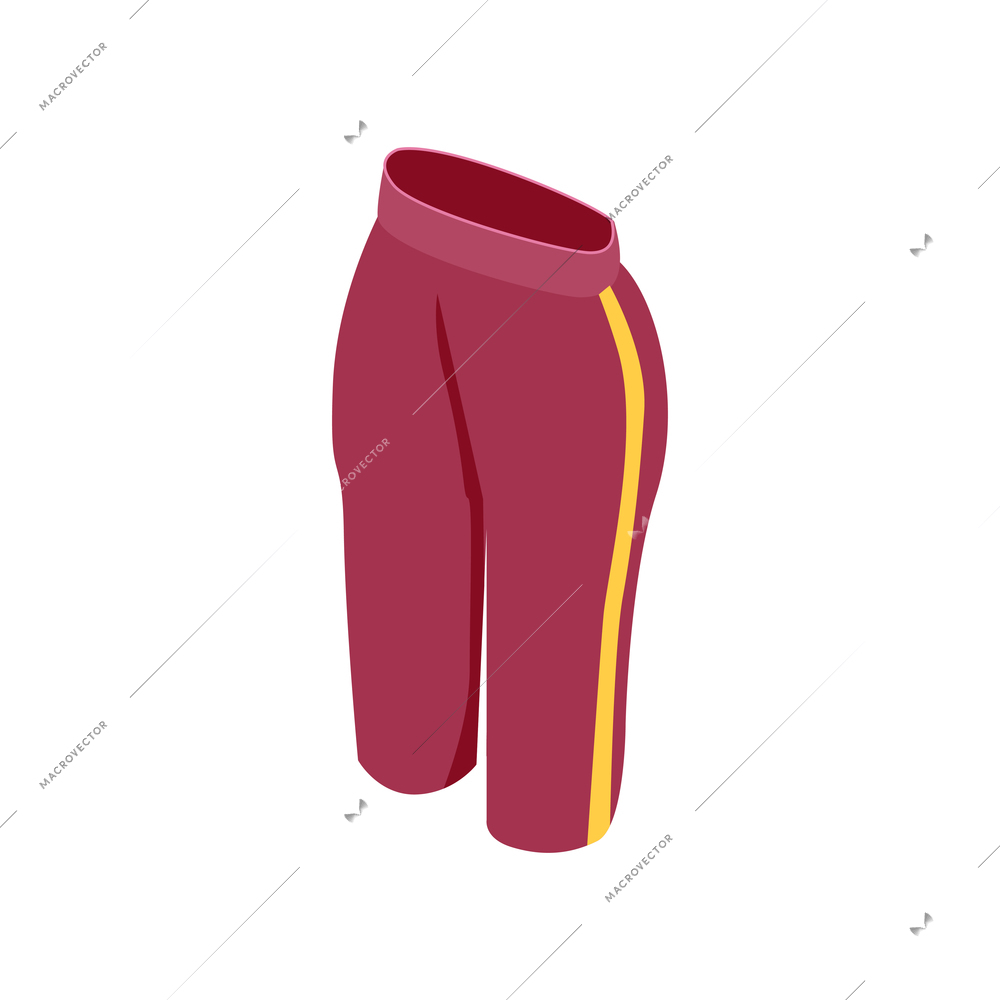 Isometric online shopping fashion clothes with trousers vector illustration