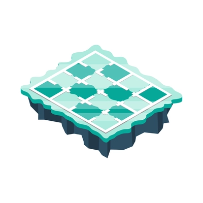 Board games with pastime symbols isometric vector illustration