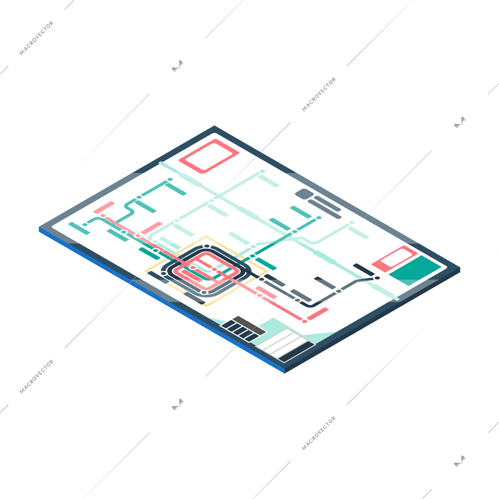 Board games isometric with dice pegs tokens virtual on tablet screen vector illustration