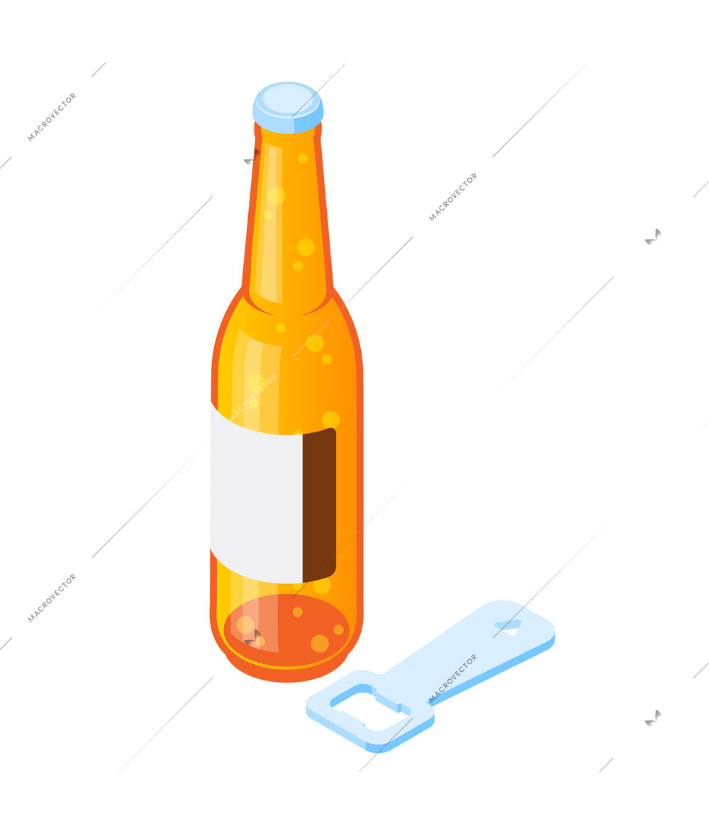 Beer with comfortable bar drinking symbols isolated vector illustration