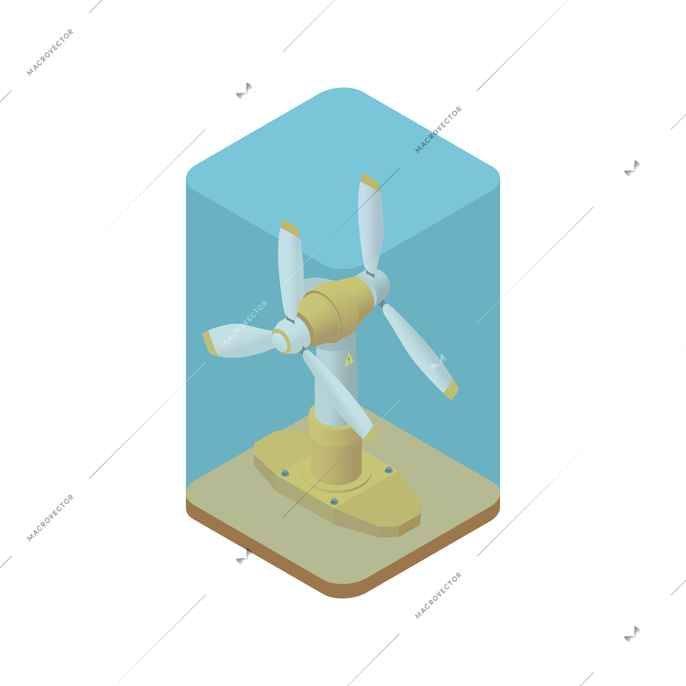 Eco friendly technology isometric with alternative energy vector illustration