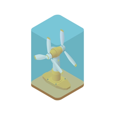 Eco friendly technology isometric with alternative energy vector illustration