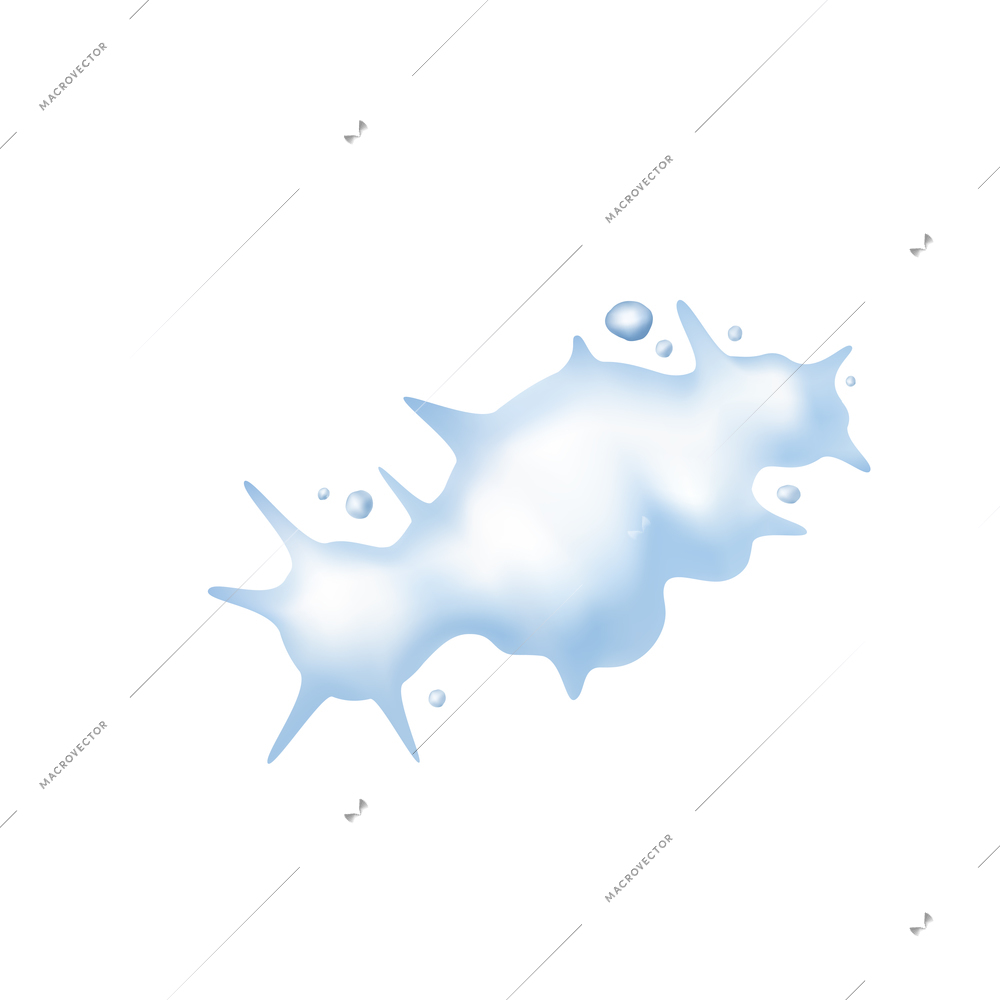 Snow exploding bursting splats with winter symbols realistic vector illustration