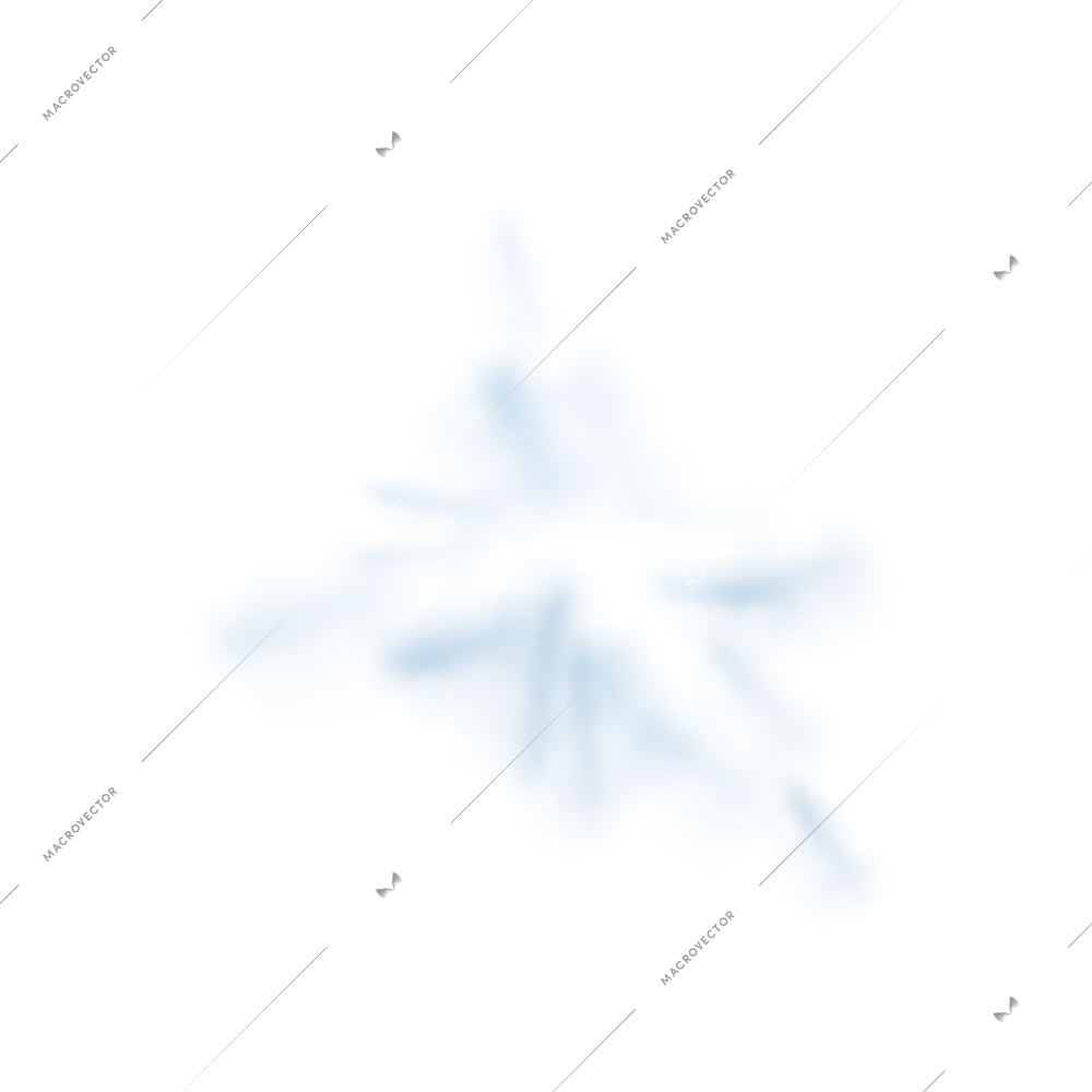 Snow powdery bursting with winter symbols realistic vector illustration