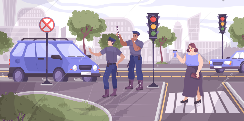 Drawing Traffic Police Advertising Background Backgrounds | PSD Free  Download - Pikbest