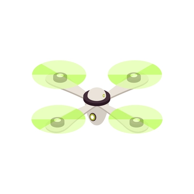 Isometric remote control drone icon on white background vector illustration