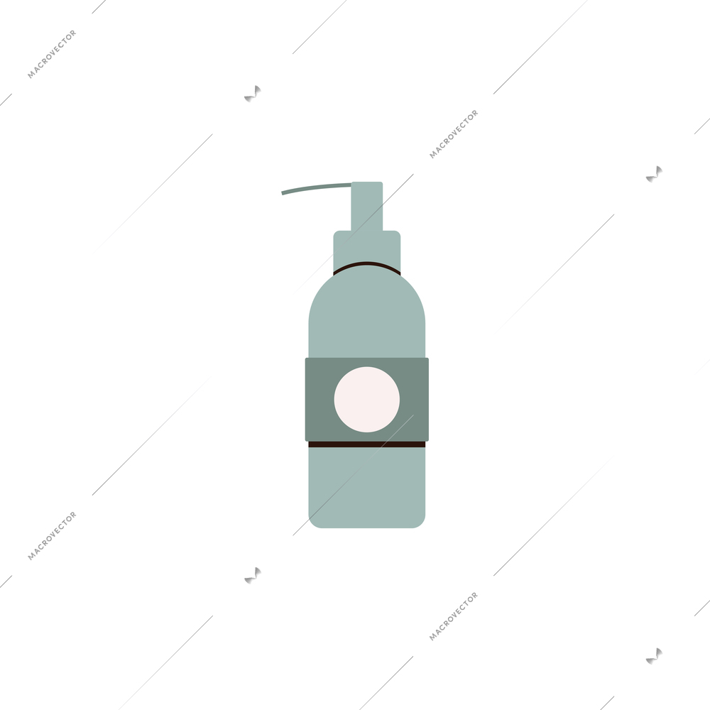 Bottle of cosmetic product icon flat template vector illustration