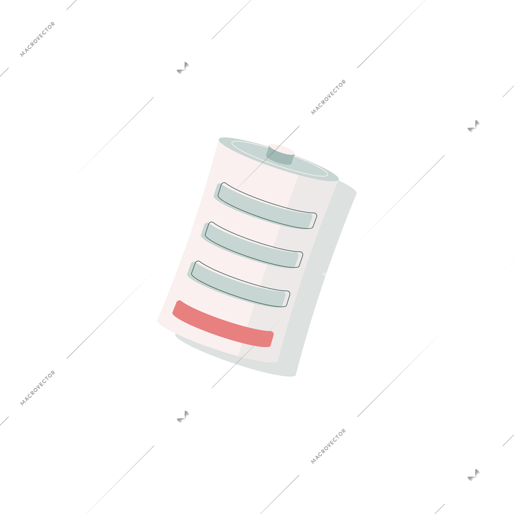 Flat icon of cosmetic hygiene product on white background vector illustration