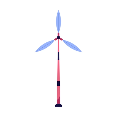 Flat windmill icon on white background vector illustration