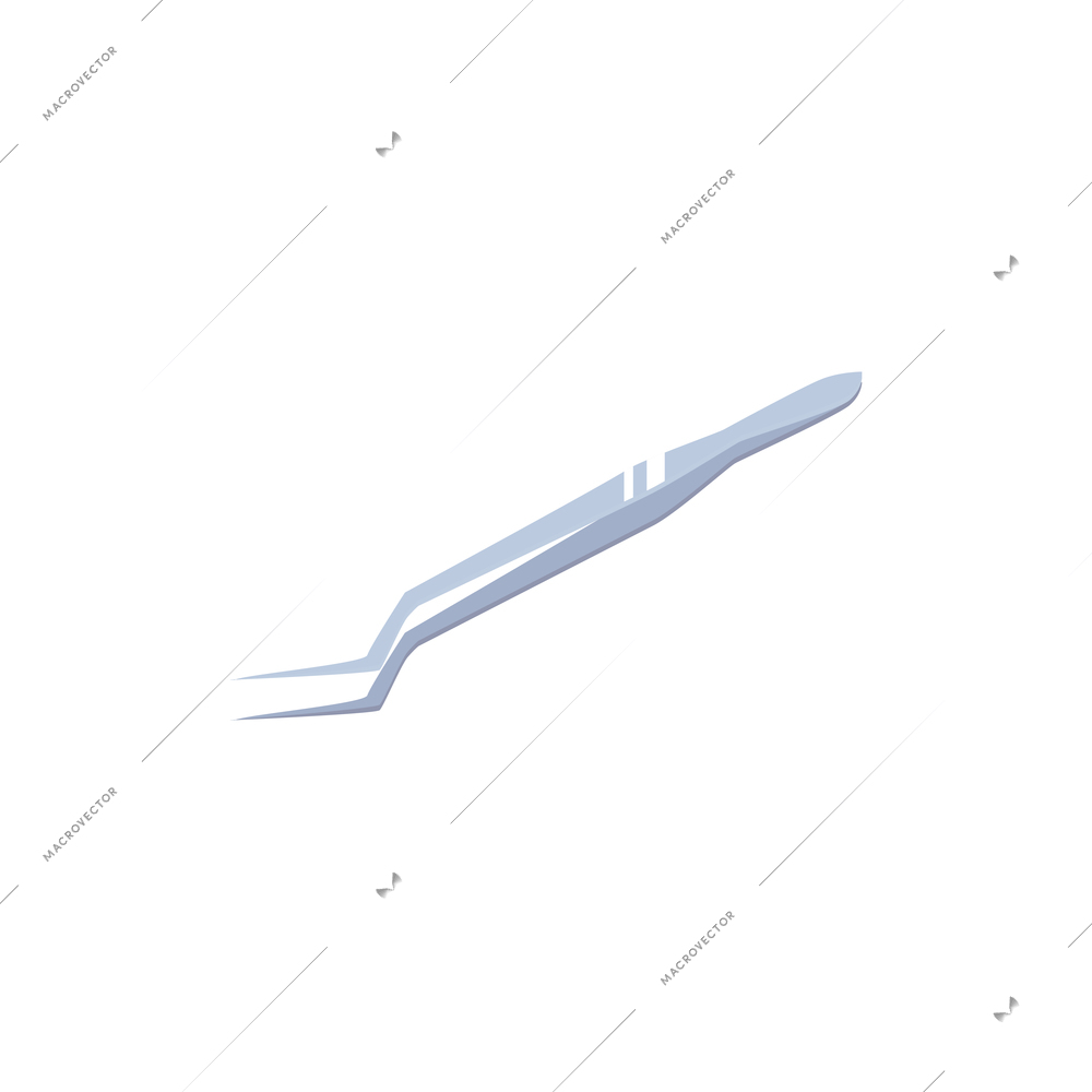 Isometric tool for otolaryngologic examination 3d vector illustration