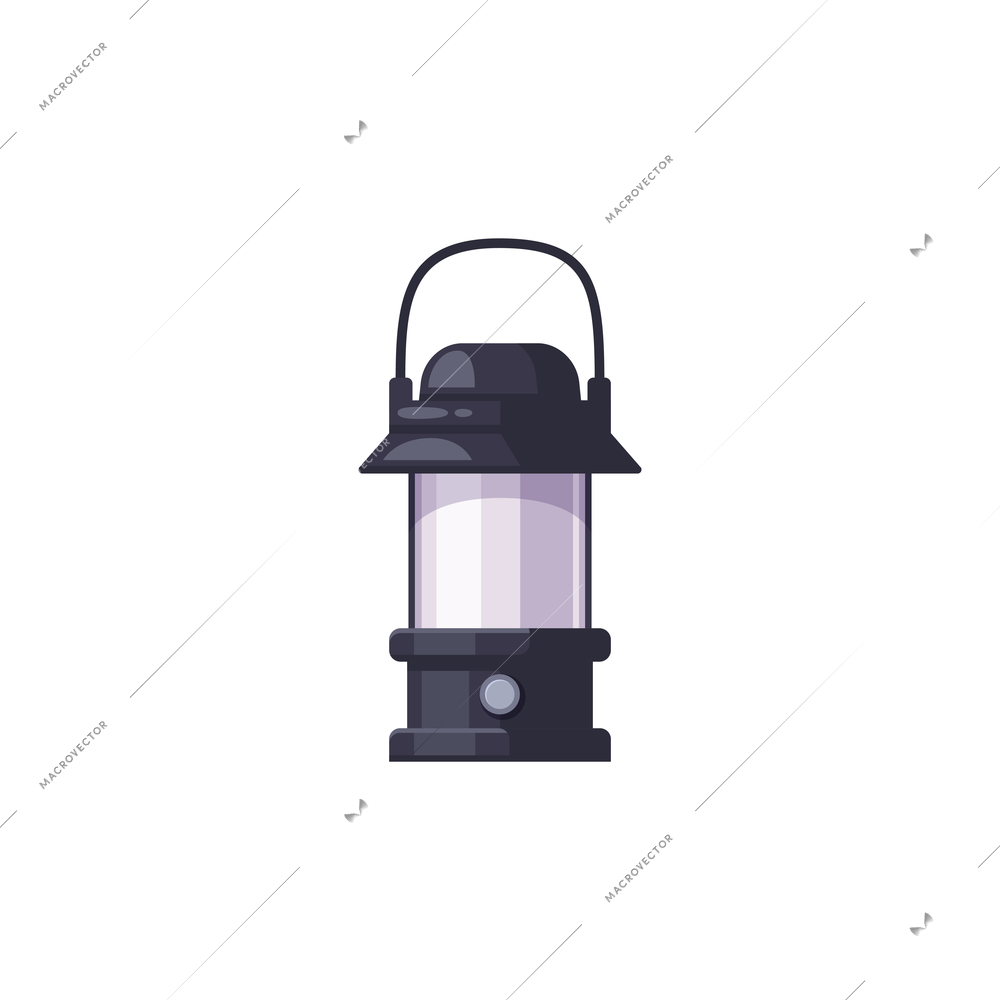 Cartoon petroleum lamp icon on white background vector illustration