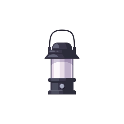 Cartoon petroleum lamp icon on white background vector illustration