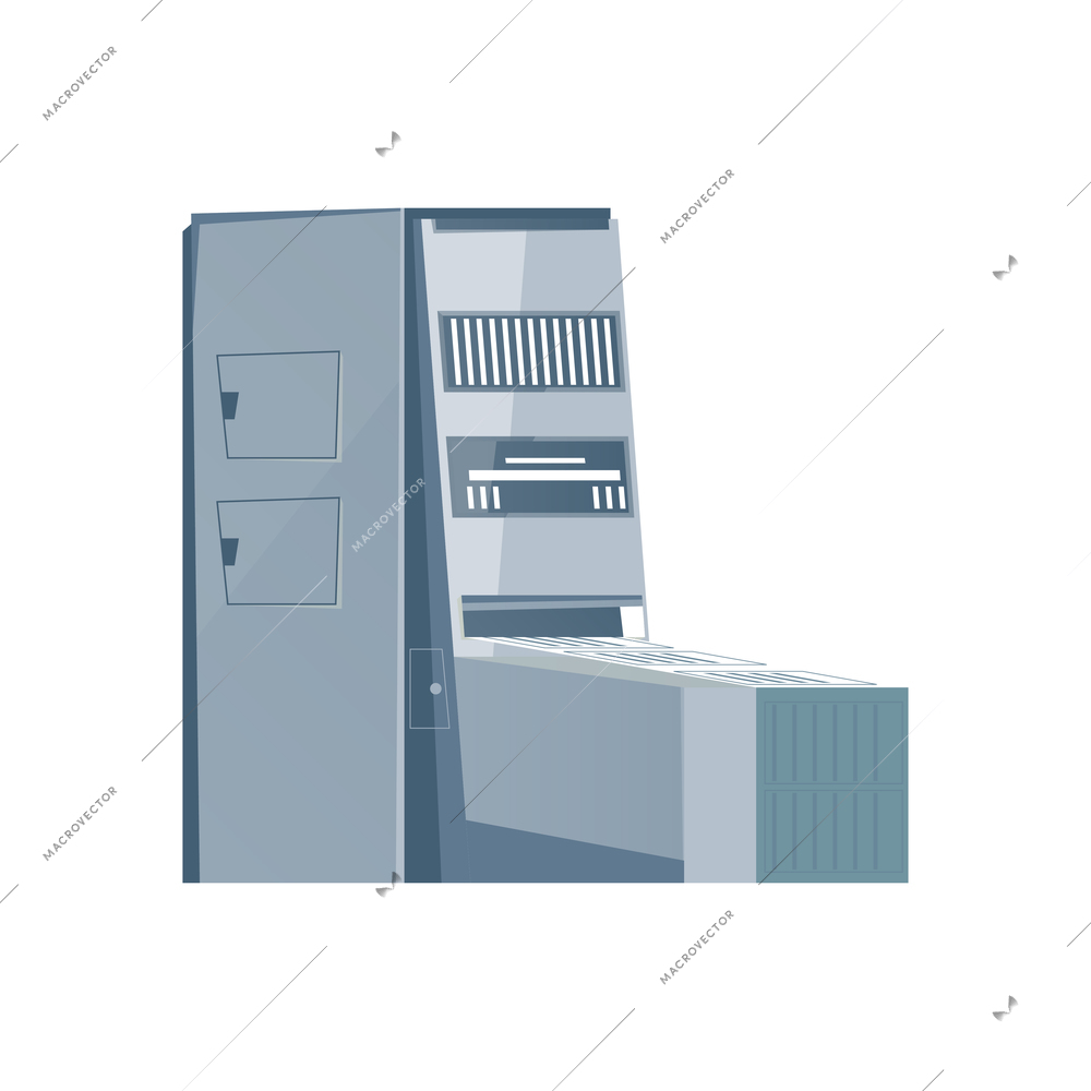 Equipment for book printing flat icon vector illustration