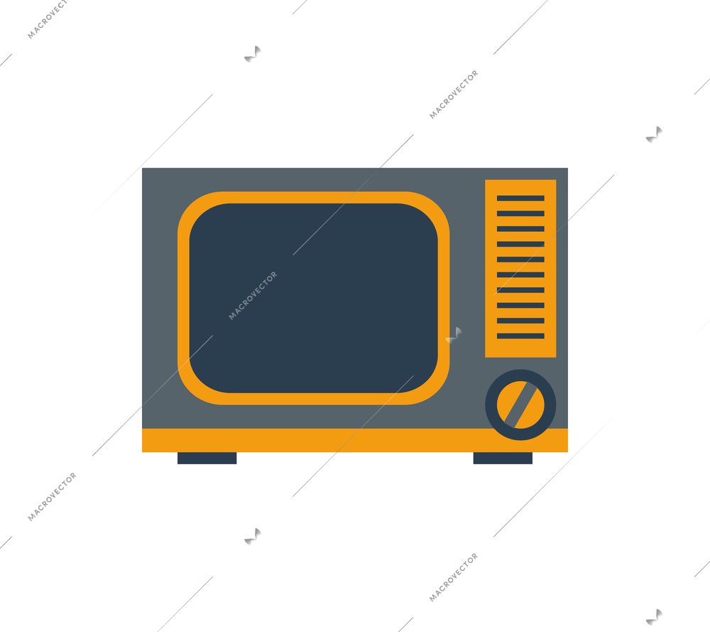 Flat design retro tv on white background vector illustration