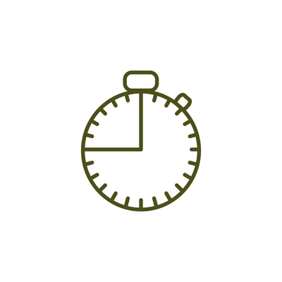 Flat simple stopwatch icon vector illustration