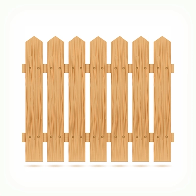 Wooden fence tile icon isolated vector illustration