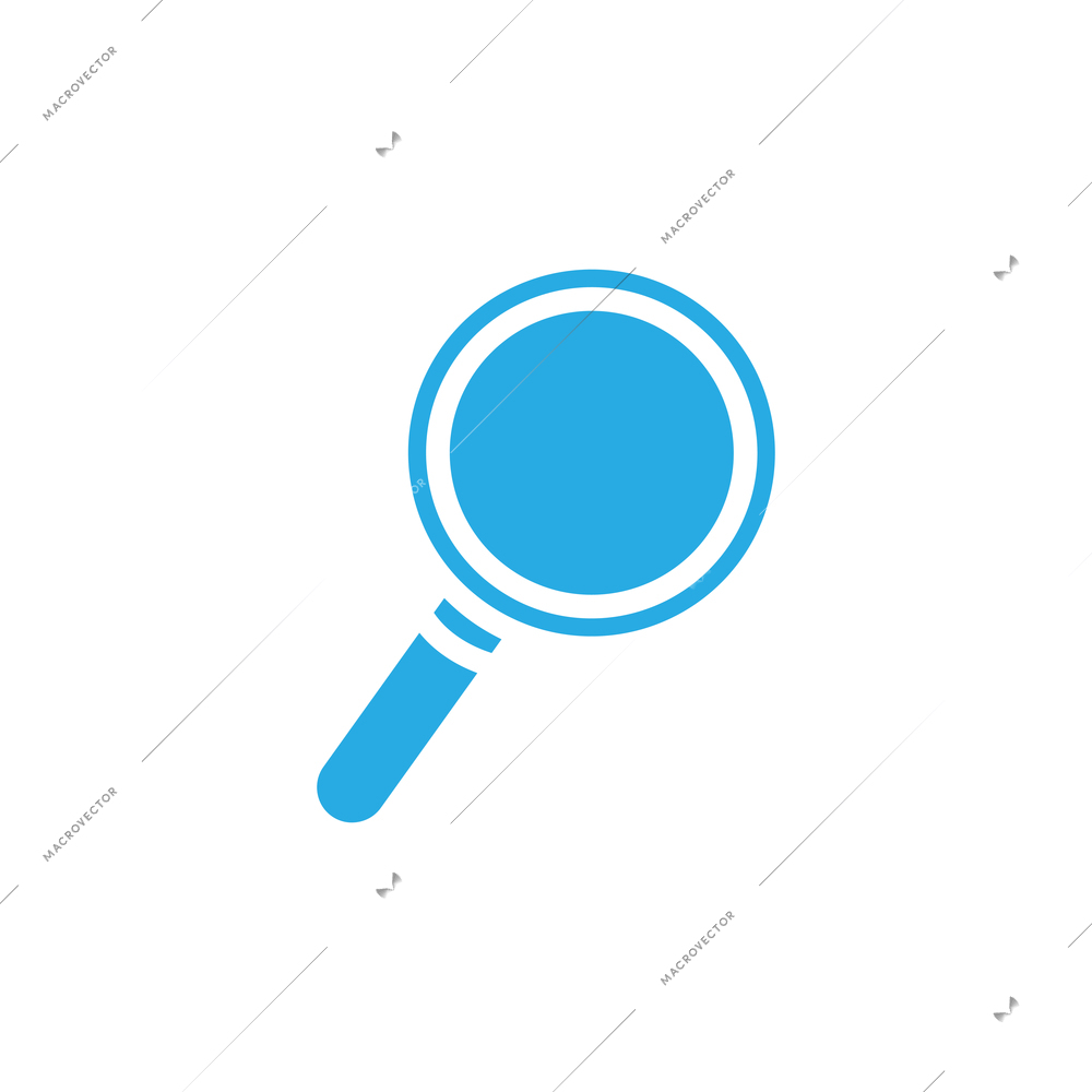 Search flat icon for social media vector illustration