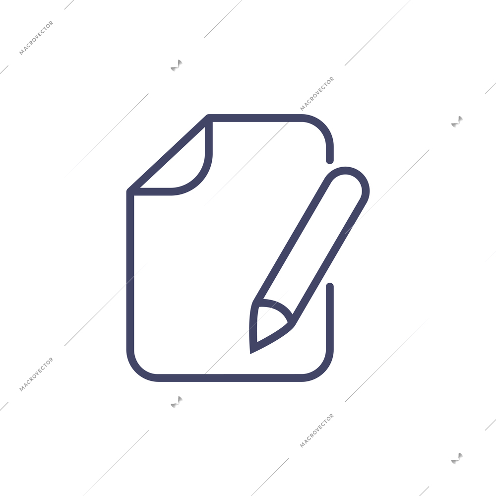 Business note icon on white background vector illustration