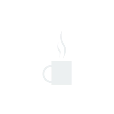 Simple flat icon of white cup with hot drink vector illustration