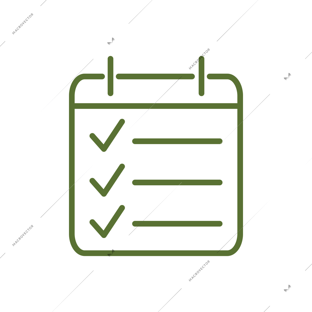 Planner page with to do list flat icon vector illustration