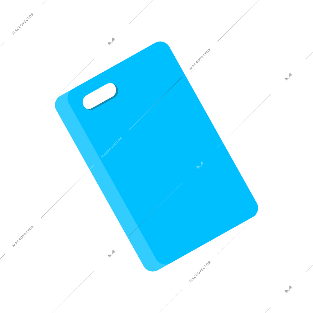 Smartphone flat composition with isolated image of blue case for smartphone vector illustration