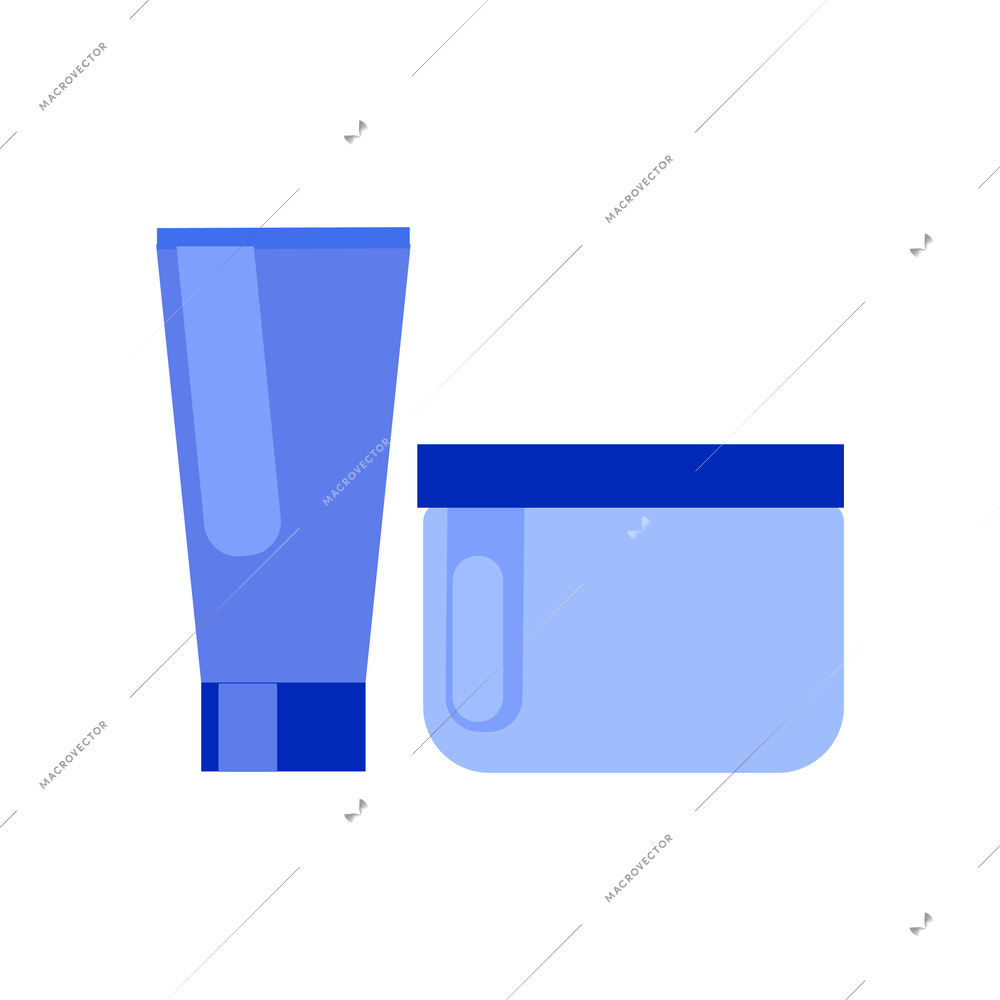 Plastic surgery flat composition with body contouring facial rejuvenation test tubes with creams for cosmetic use vector illustration